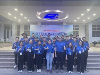 Tuổi trẻ Trường Đại học Điện lực tổ chức Lễ xuất quân chiến dịch mùa hè xanh 2023