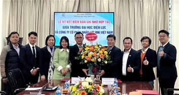 Lễ ký kết biên bản ghi nhớ hợp tác giữa Trường Đại học Điện lực với các doanh nghiệp