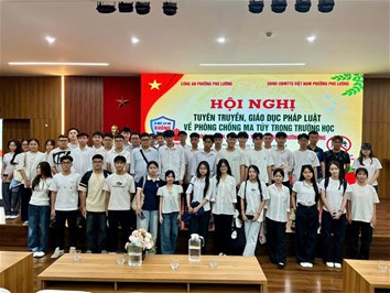 Sinh viên EPU tham dự hội nghị "Tuyên truyền, giáo dục pháp luật về phòng chống ma túy trong trường học cho học sinh, sinh viên trên địa bàn phường Phú Lương"