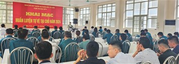 Nâng cao chất lượng công tác huấn luyện tự vệ tại chỗ năm 2024