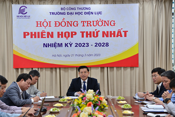 Phiên họp lần thứ nhất Hội đồng trường Trường Đại học Điện lực nhiệm kỳ 2023 –  2028