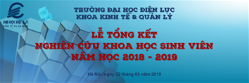 Hội nghị tổng kết hoạt động nghiên cứu khoa học của sinh viên năm học 2018 - 2019