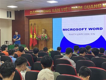 Khóa đào tạo kỹ năng tin học văn phòng dành cho sinh viên Trường Đại học Điện lực và sinh viên tham gia dự án vừa học vừa tập làm