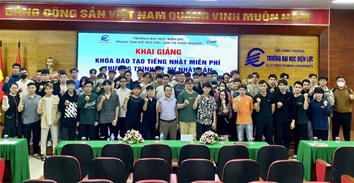 Khai giảng khóa đào tạo tiếng Nhật miễn phí cho sinh viên Trường Đại học Điện lực