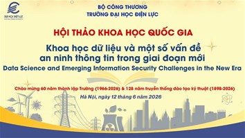 Sắp diễn ra Hội thảo khoa học quốc gia: “Khoa học dữ liệu và một số vấn đề an ninh thông tin trong giai đoạn mới - Data Science and Emerging Information Security Challenges in the New Era”