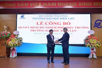 Lễ công bố quyết định bổ nhiệm phó hiệu trưởng trường đại học điện lực