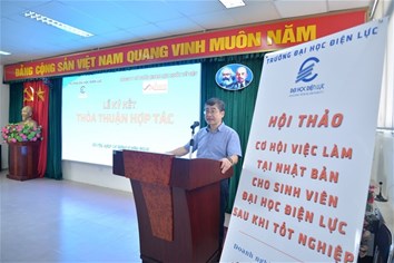 Lễ ký kết hợp tác giữa trường Đại học Điện lực với công ty cổ phần nhân lực quốc tế Việt
