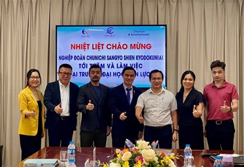 Chào mừng nghiệp đoàn Chunichi Sangyo Shien Kyodokumiai và Công ty Funahashiueki tới thăm và làm việc tại Trường Đại học Điện lực
