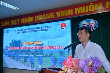Lễ xuất quân chiến dịch mùa hè xanh 2019 của tuổi trẻ Đại học Điện lực