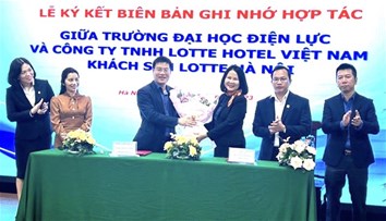 Lễ ký kết biên bản ghi nhớ hợp tác giữa Trường Đại học Điện lực với các doanh nghiệp